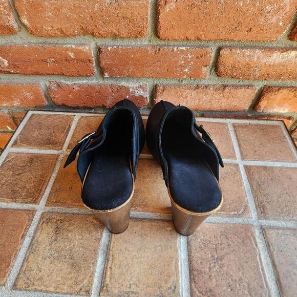 Platform leather mules size 8 - Picture 5 of 6